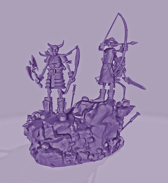 3D STL File Army of Darkness Undead Archers 3D Printing Etsy