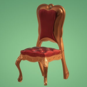 3D STL file model Interior Decor Retro Chair 3D Printing Resin
