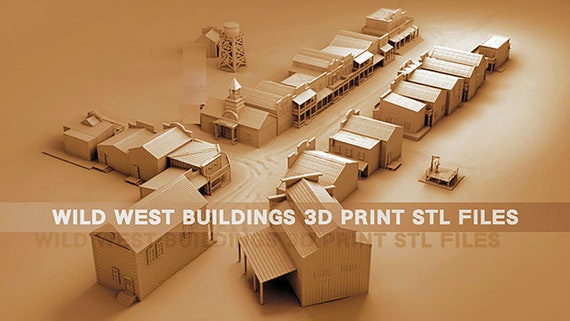 3D STL File Model Wild West for 3D Printing - Etsy