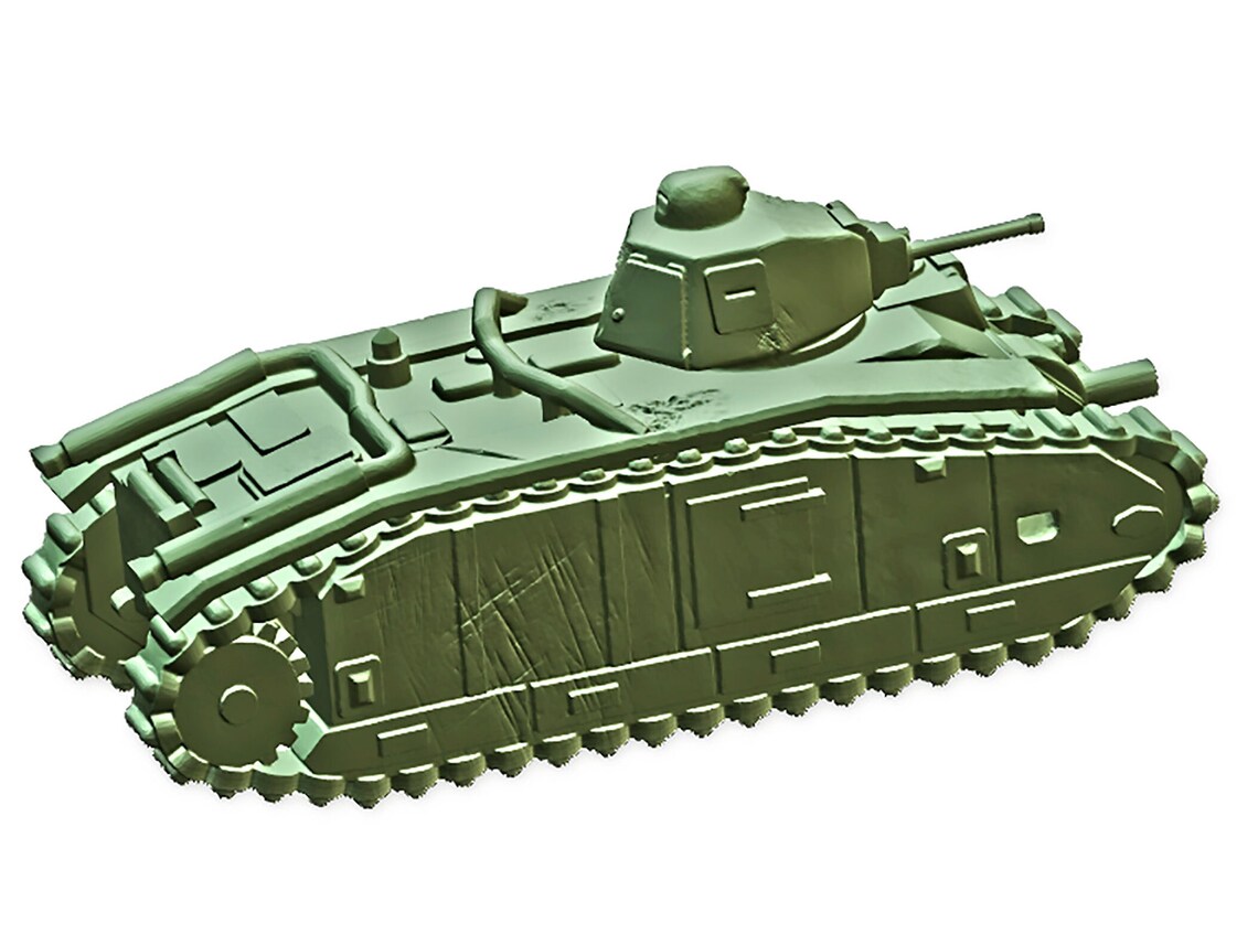 3D STL File Model War Tank WWI for 3D Printer - Etsy