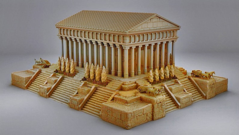 3D STL Files Model Greek Architecture for 3D Printing - Etsy