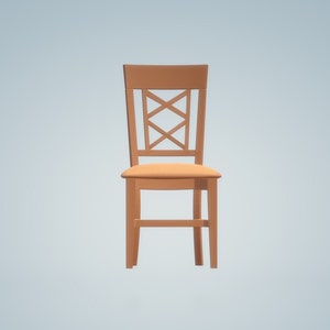 3D STL file model Interior Decor Chair 3D Printing Resin