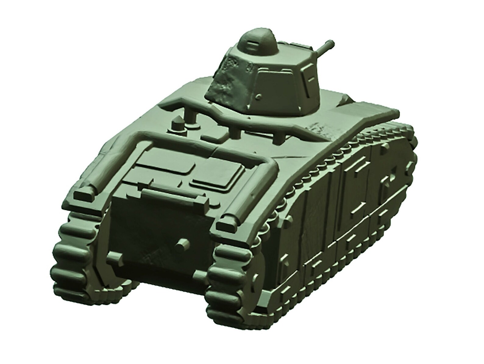 3D STL File Model War Tank WWI for 3D Printer - Etsy