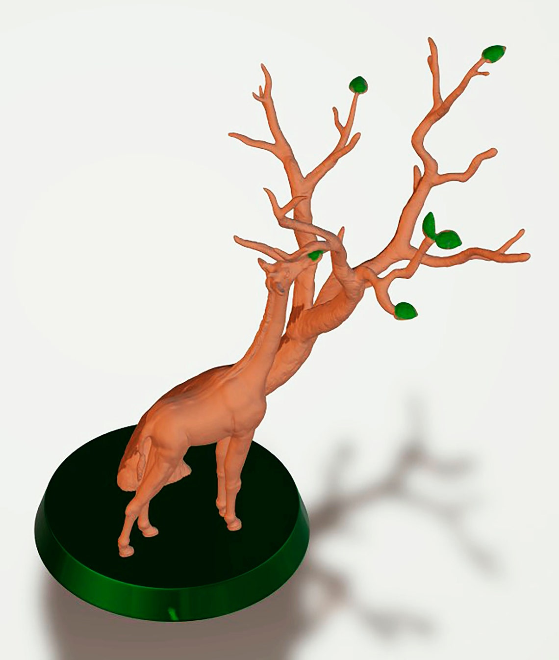 3D STL File Model Giraffe Diorama for 3D Printer Etsy