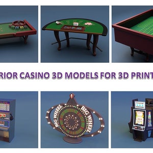 3D STL files models Interior Casino for 3D Printing Resin