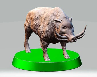 3D STL file model  Boar  Diorama  for 3D Printer