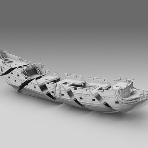 3D Model for 3D Printing / Pirate Ship - Etsy