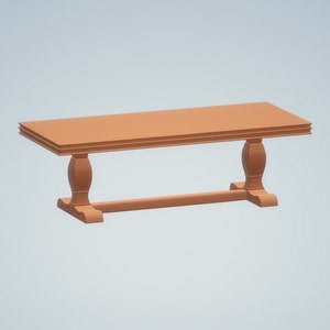 3D STL file model Interior Decor Table 3D Printing Resin