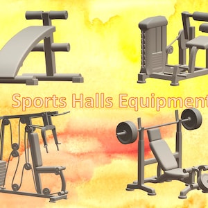 Pliki 3D STL modele Hale sportowe Sprzęt do druku 3D