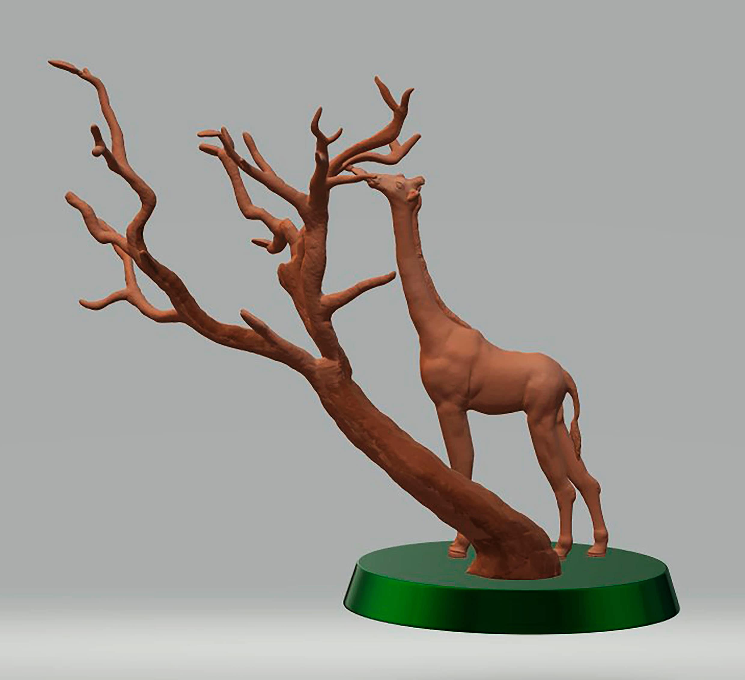 3D STL File Model Giraffe Diorama for 3D Printer Etsy Australia