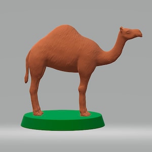 3D STL file model  Camell  Diorama  for 3D Printer