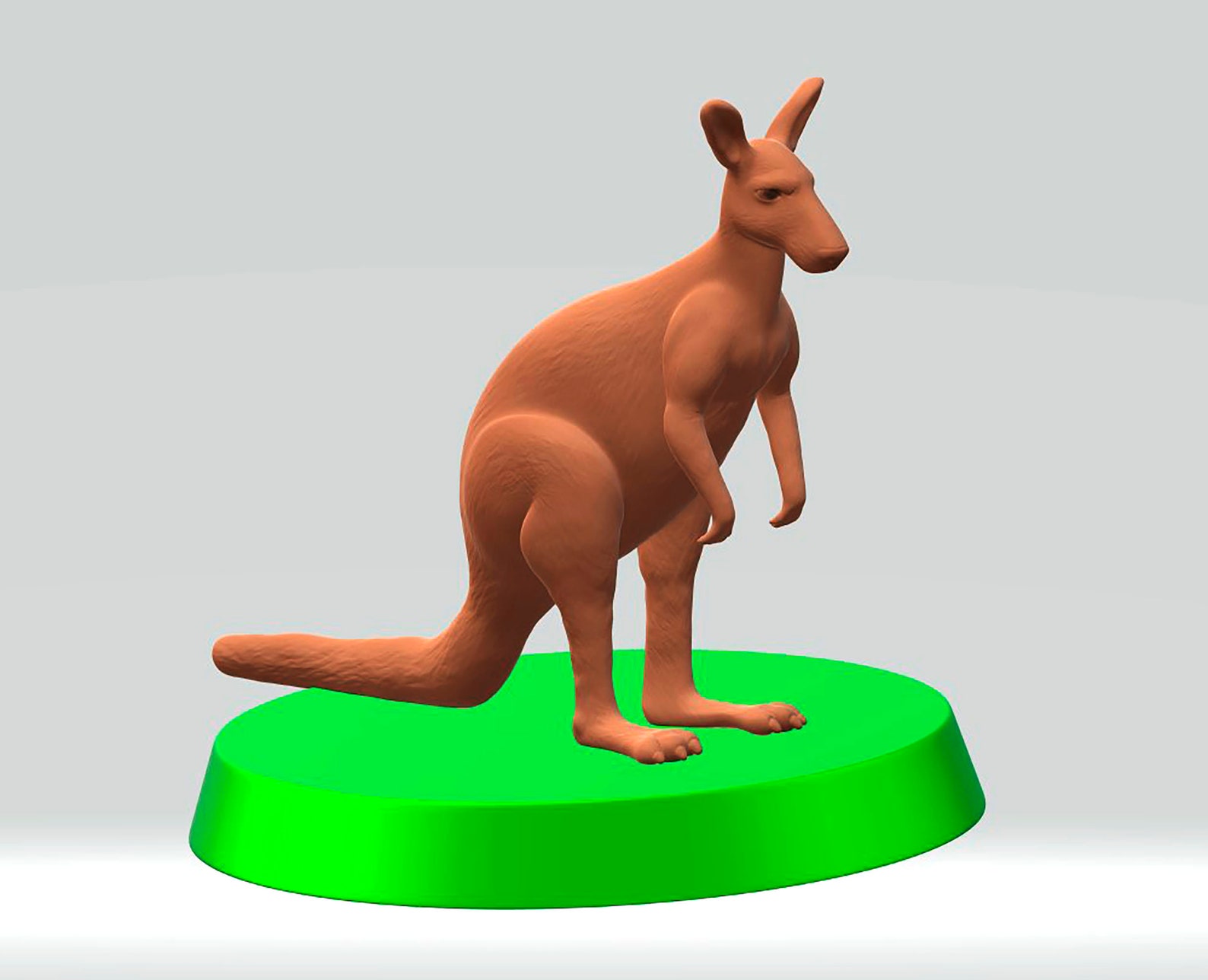 3D STL File Model Kangaroo Diorama for 3D Printer Etsy