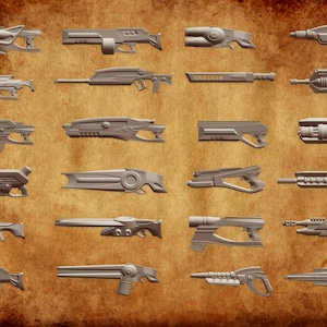 3D STL models  Weapons all of Time, tabletop, miniatures  , for 3D printing Resin