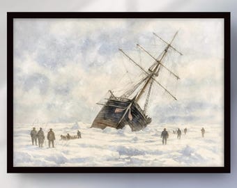Endurance Ship Wall Art Print – Shackleton's 1915 Antarctic