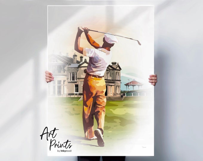 Golf Art Print - Contemporary Wall Poster