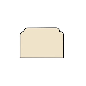 Modern Rectangle 2 - STL File Digital Download For At Home Cookie Cutter Printing