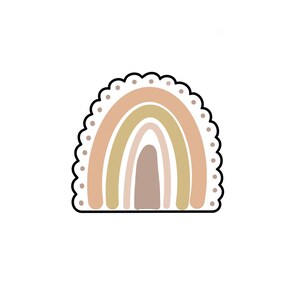 Scallop Arch / Rainbow - STL File Digital Download For At Home Cookie Cutter Printing