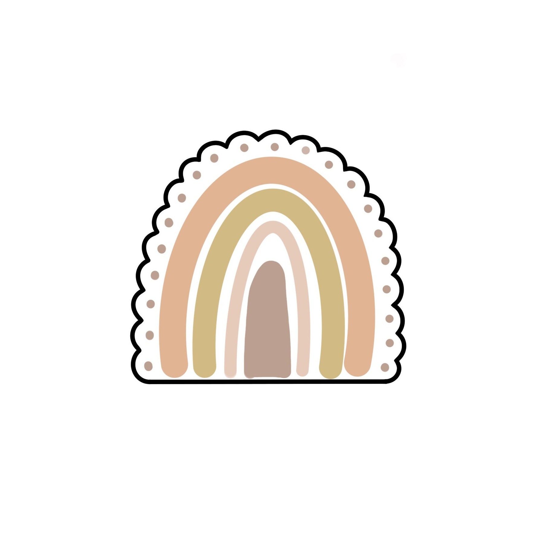 Scallop Arch / Rainbow - STL File Digital Download For At Home Cookie Cutter Printing