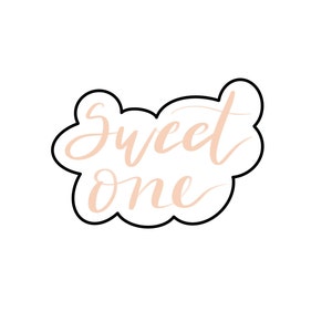 Sweet One - STL File Digital Download For At Home Cookie Cutter Printing