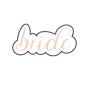 Bride - STL File Digital Download For At Home Cookie Cutter Printing