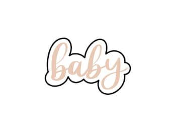 Baby 2 - STL File Digital Download For At Home Cookie Cutter Printing
