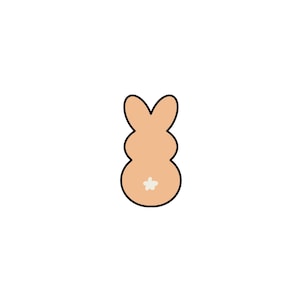 Peep Bunny - STL File Digital Download per la stampa di Cookie Cutter a casa