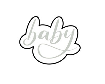 Baby 1 - STL File Digital Download For At Home Cookie Cutter Printing