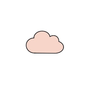 Cloud 1 - STL File Digital Download For At Home Cookie Cutter Printing