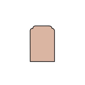 Modern Rectangle 3 - STL File Digital Download For At Home Cookie Cutter Printing