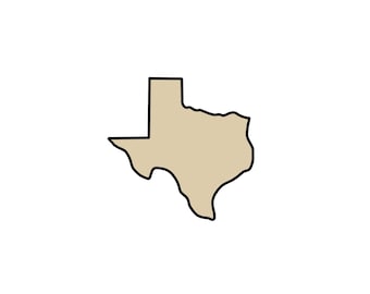 Texas - STL Bestand Digitale Download voor Thuis Cookie Cutter afdrukken