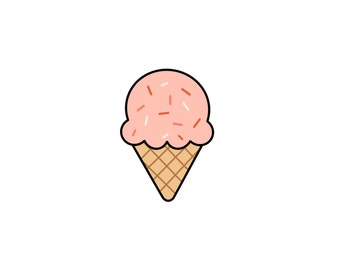 Ice Cream 2 - STL File Digital Download For At Home Cookie Cutter Printing