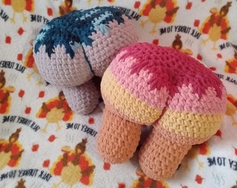 Spike Stitch Booty Pillow *Crochet pattern ONLY*
