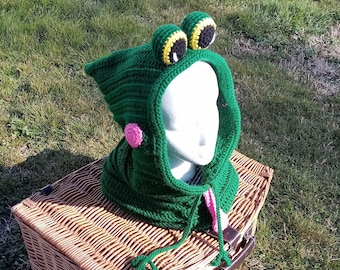 Froggie Hooded Cowl *CROCHET PATTERN ONLY*