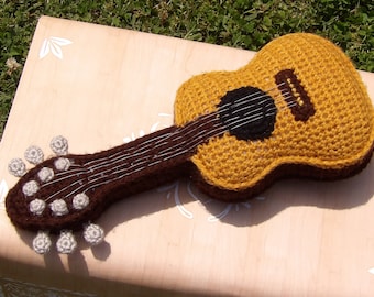 Peluche guitare acoustique *Article physique*