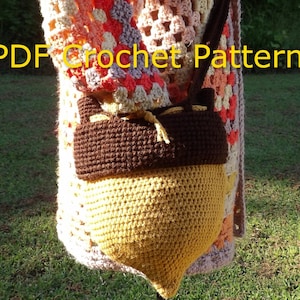 Acorn Crossbody Bag *Crochet Pattern Only*
