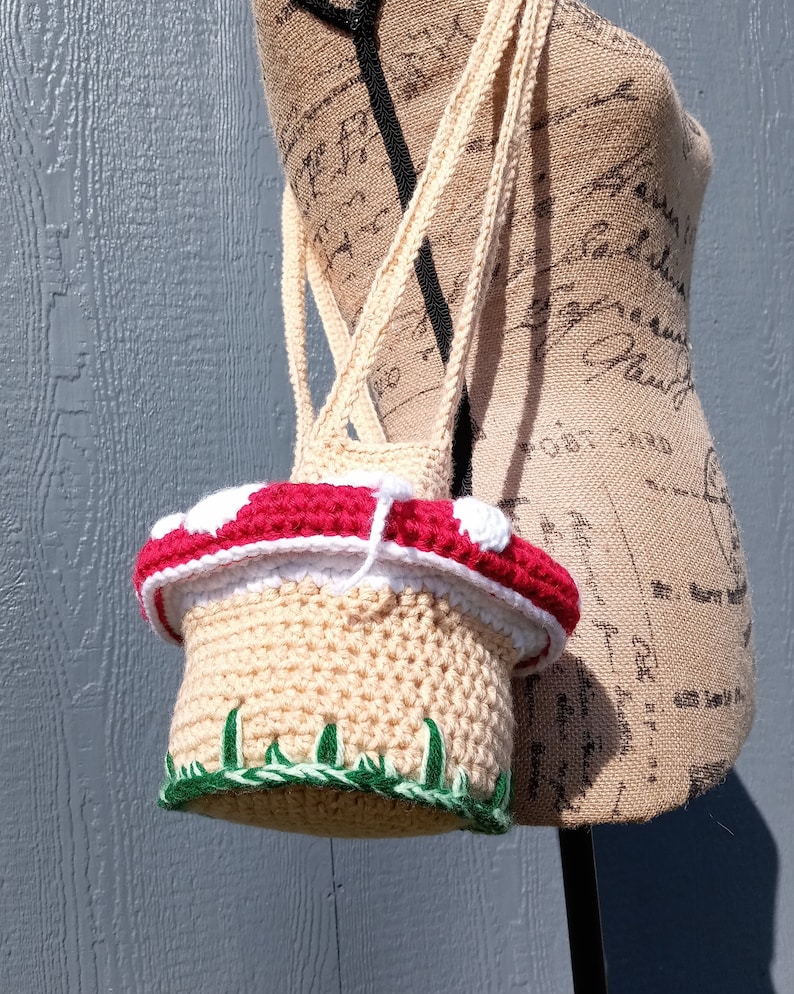 Mushroom Crossbody Dice Bag CROCHET PATTERN ONLY Etsy