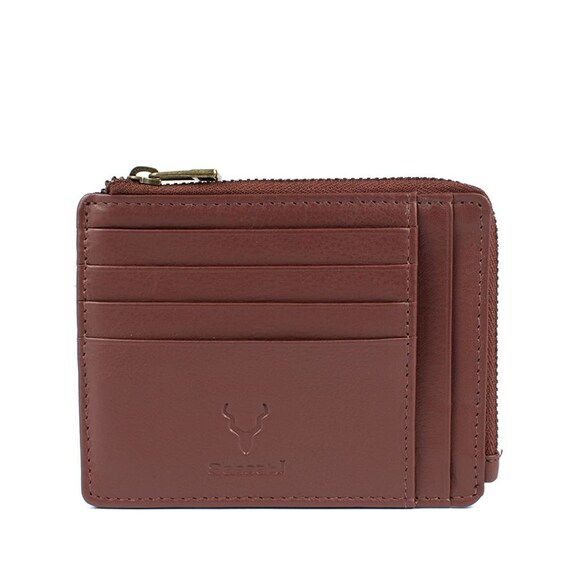 Genuine Leather Full Grain Womens Card Holder Ladies Wallet Slim Design Bifold RFID Blocking