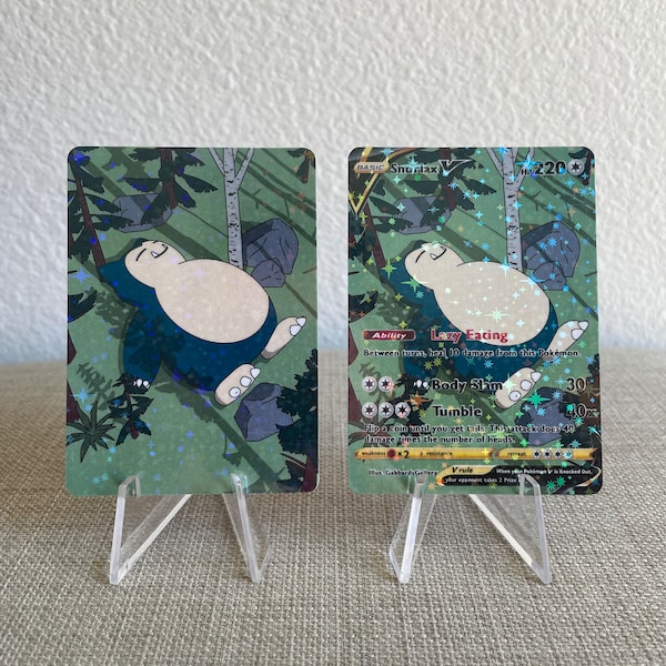 Snorlax Card Art - Etsy