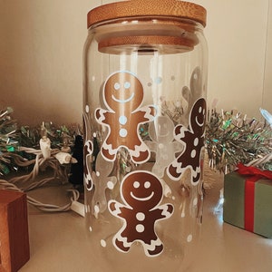 Gingerbread Man 16oz Class Can Cup