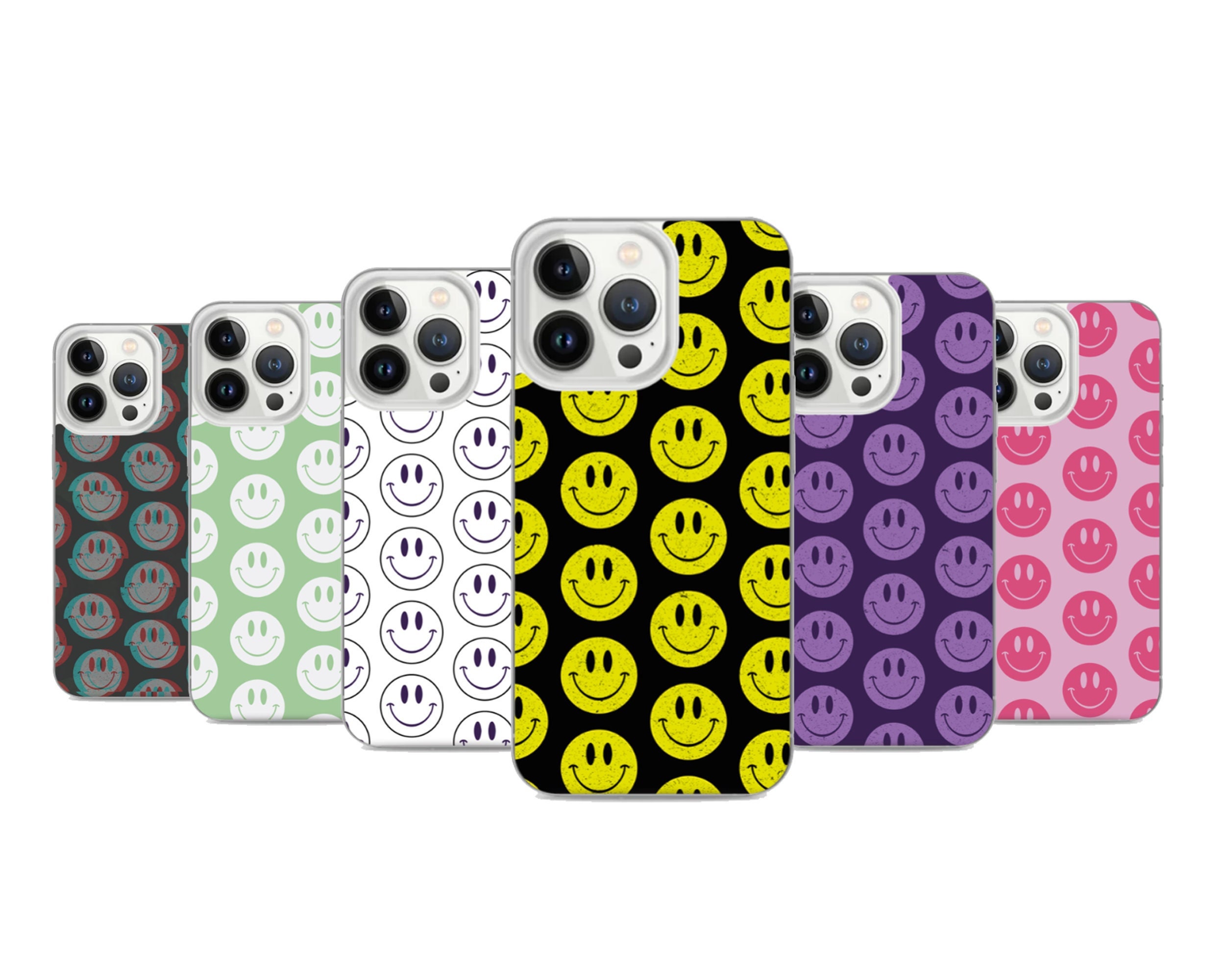 Face Trippy Aesthetic Smiley Phone 