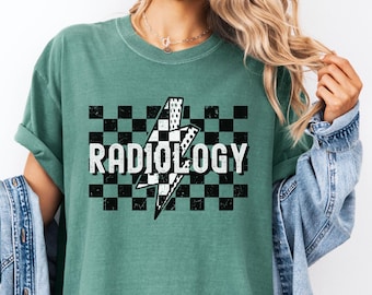 Radiology Shirt: Distressed Rad Tech Comfort Colors Tee