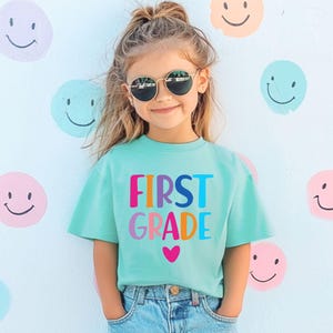 Comfort Colors® First Grade Shirt, Back To School First Grade Shirt, 1st Grade Tee, 1st Grade Student, First Day Of School,Hello First Grade