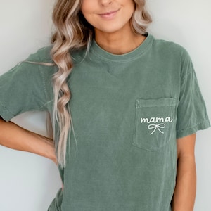 Comfort Colors Mama Shirt: New Mom Gift, Pregnancy Announcement Tee
