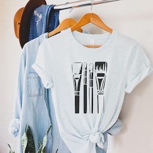 Art Shirt, Artist Gift, Painter Gift, Painting Brushes Shirt, Teacher Shirt, Art Tshirt, Art Teacher Shirt, Artist T-Shirt, Teacher Gift