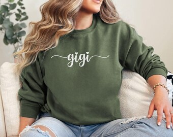 Gigi Sweatshirt, Gigi Shirt, New Gigi Gift, Grandma Gift, Gigi Gift, New Gigi, Pregnancy Announcement Reveal Sweater, Gigi Christmas Gift