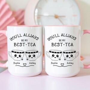 Best Friend Gift, Custom Bestie Mug, Personalized Best Friend Gift, Friendship Mug, Best Tea Mug, Christmas Gift for Best Friend