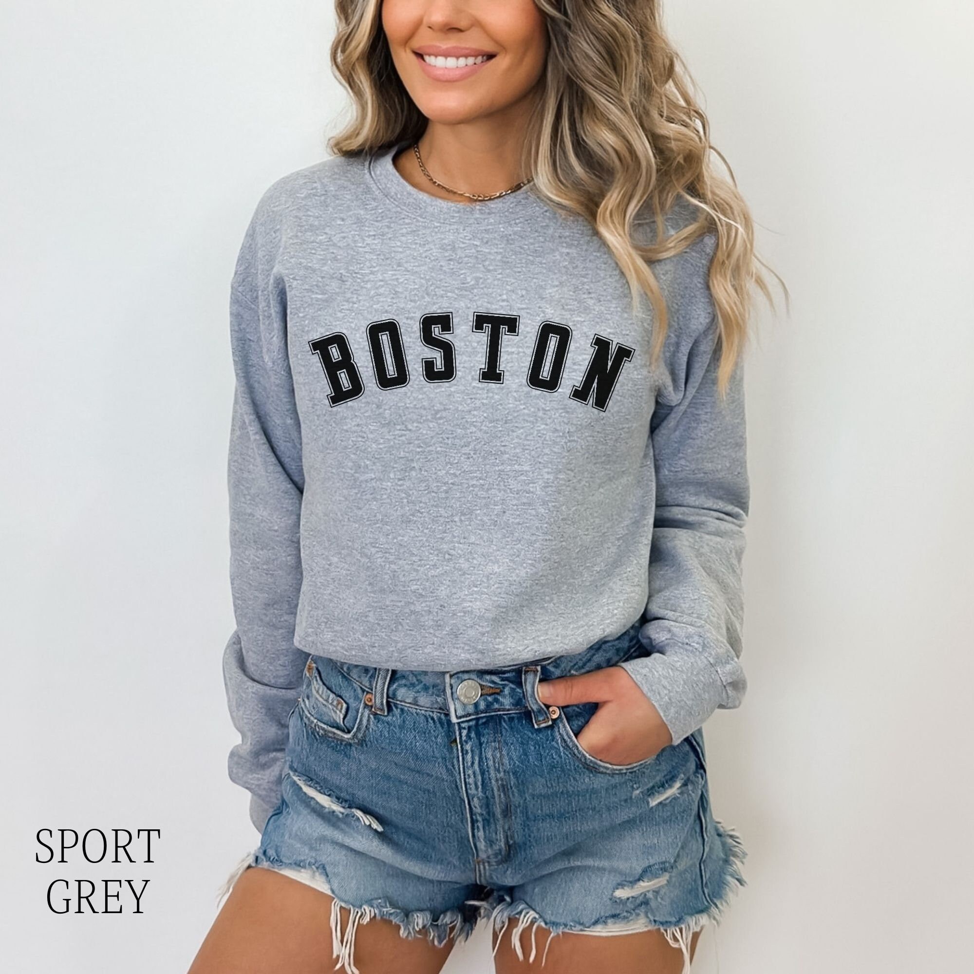 Boston Sweatshirt, Boston Sweater, Boston Lover Sweatshirt, Boston ...