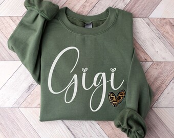 Gigi Sweatshirt, Gigi Shirt, New Gigi Gift, Grandma Gift, Gigi Gift, New Gigi, Pregnancy Announcement Reveal Sweater, Gigi Christmas Gift