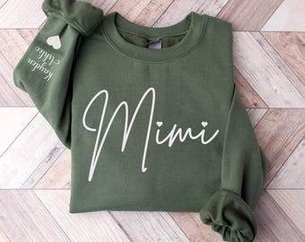 Mimi Sweatshirt, Mimi Shirt, Gift For New Grandma, Pregnancy Announcement, Gift for Grandma, Grandma Shirt, Gifts for Mom, Cute Mimi Gift