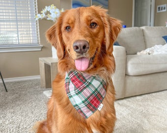 Merry & Bright pet bandana w/ snaps